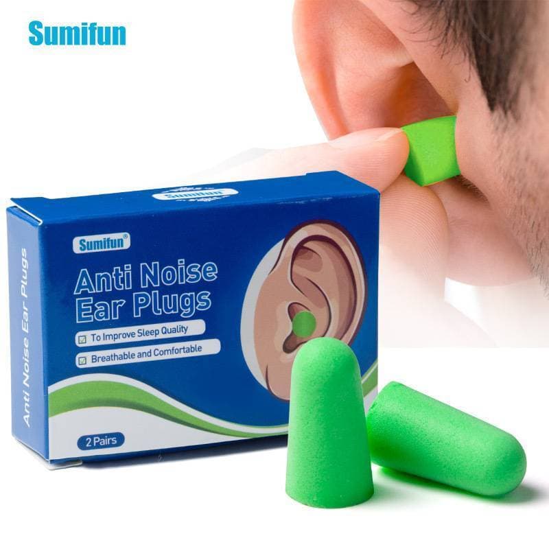 Soft Foam Earplug For Sleep Noise Reduction - Pack of 5 Box