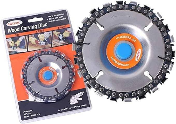 4 Inch Grinder Disc And 22 Tooth Fine Cut Chain Set For 100-115 Angle Grinder Cutter
