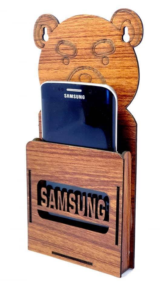 Mobile Phone Stylish Wood Wall Stand High Quality