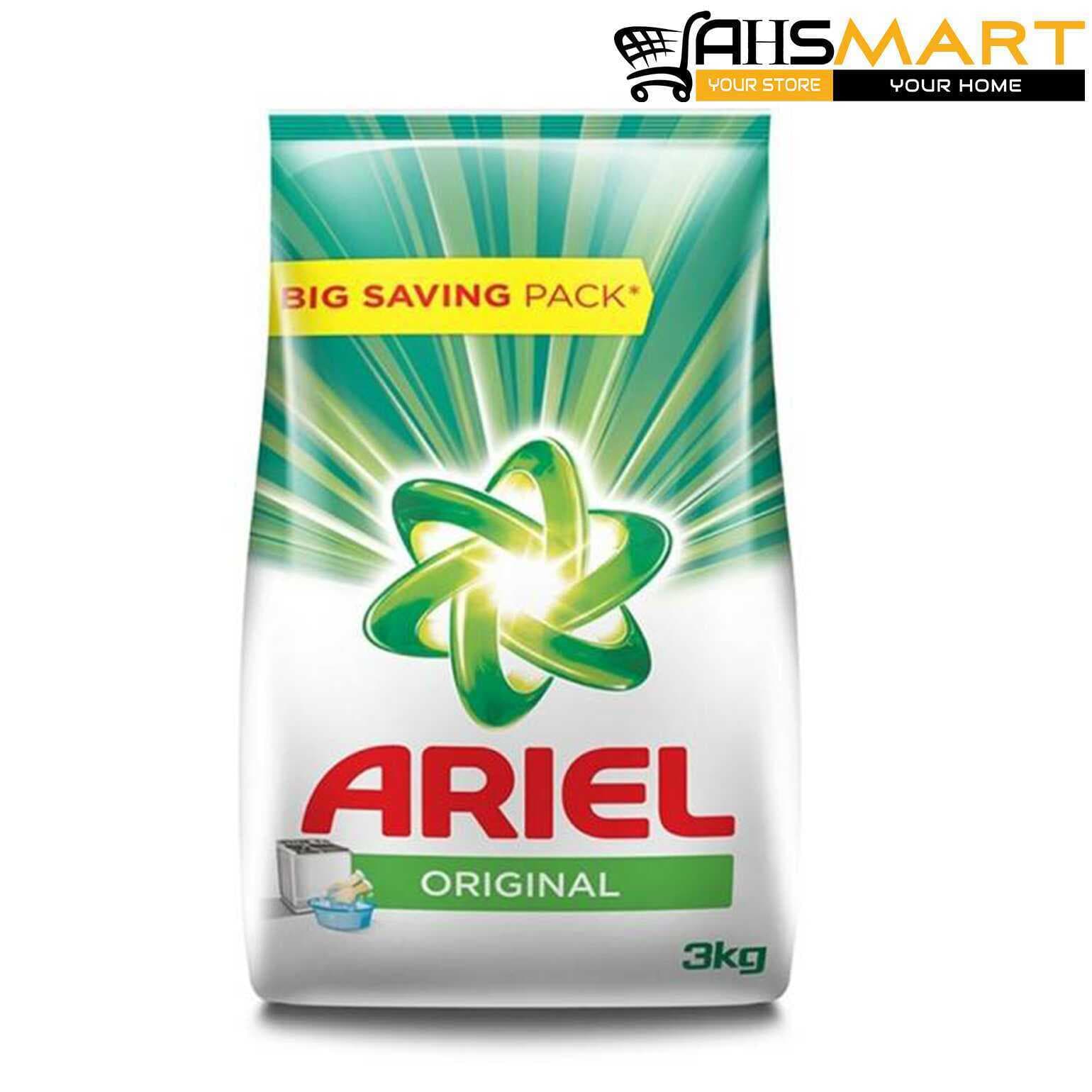 Ariel Original Detergent Washing Powder, 3Kg Pack