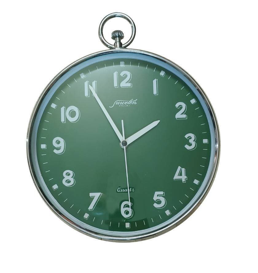 Delicate Full Metal Clock With Full Face Mirror