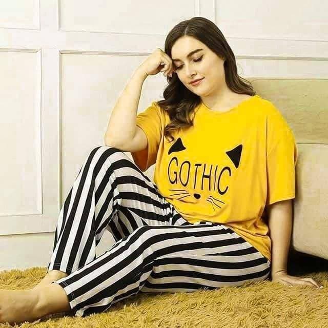 Comfortable Ladies Night Suit For Best Sleep - yellow