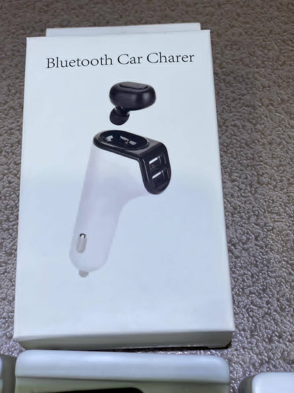 Latest Bluetooth Car Charger With Earpod - White