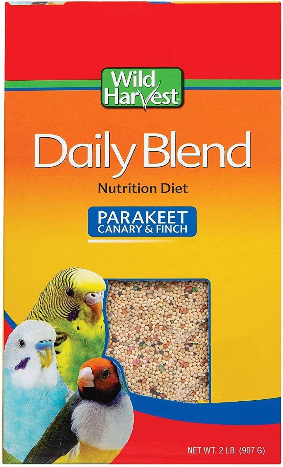 Wild Harvest Daily Blend For Parakeet - Canary - Finch & Small Birds 2Lb