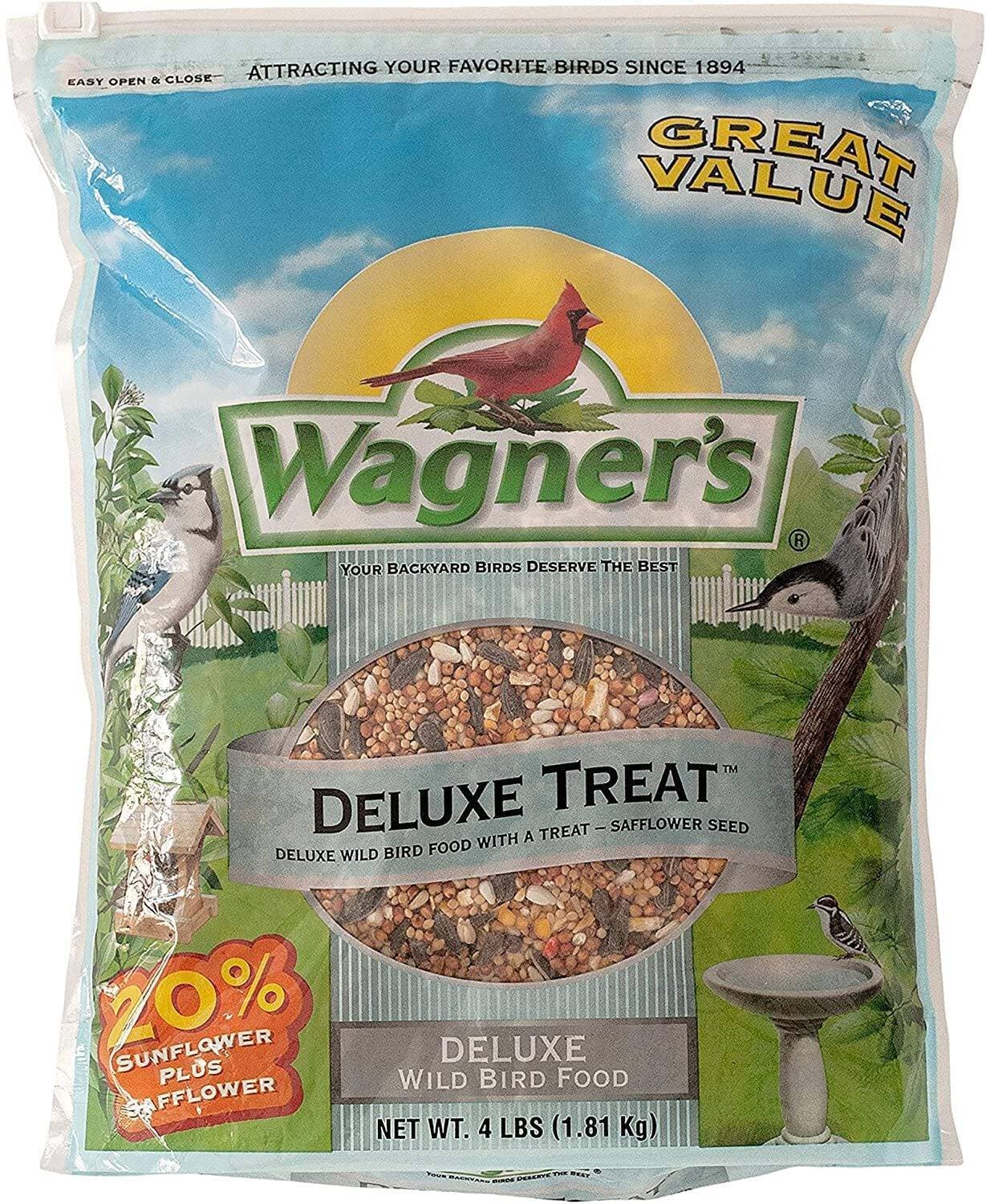 Wagner'S 62067 Deluxe Treat Blend Wild Bird Food - 4-Pound Bag