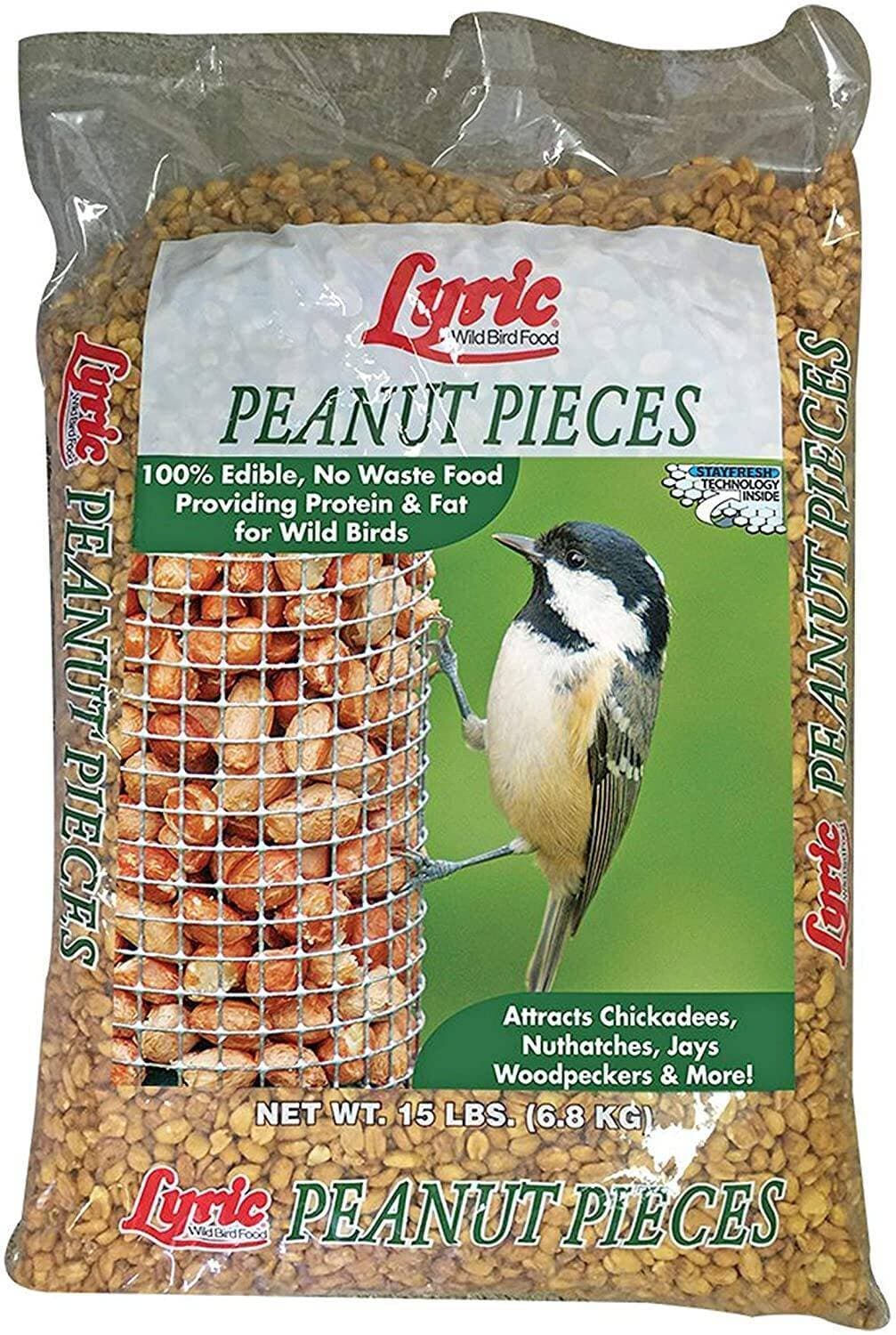 Lyric 2647463 Peanut Pieces Wild Bird Food - 15 Lb