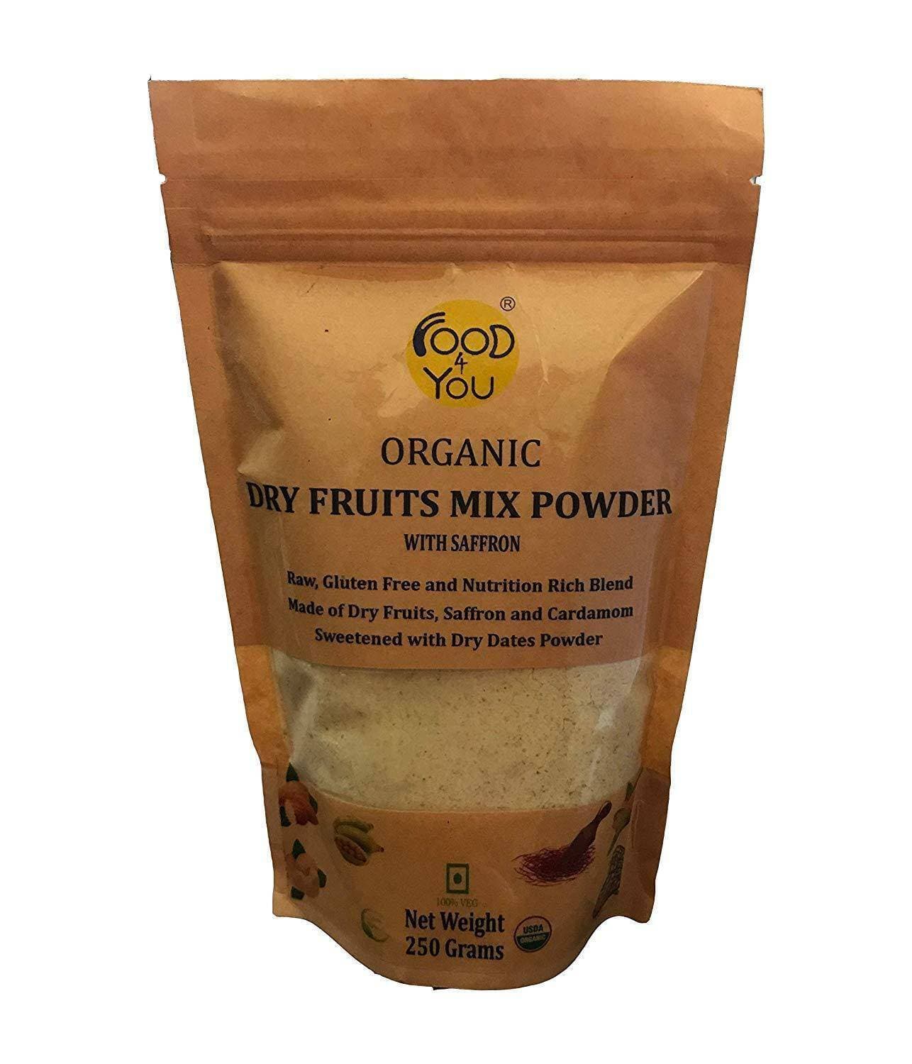 Organic Dry Fruits Mix Powder 250 Gms