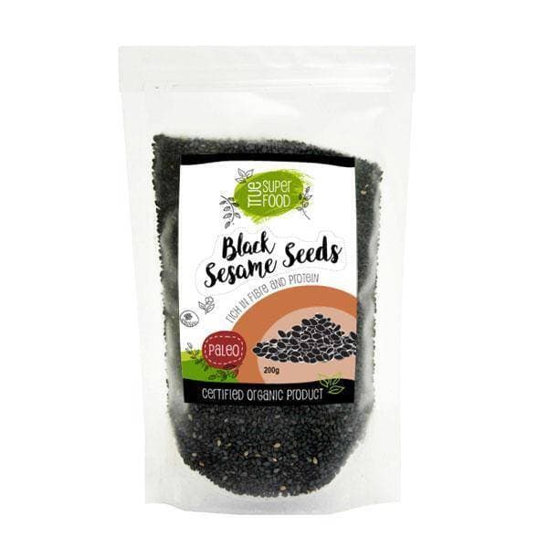 Aop Certified Organic Black Sesame Seeds - 100G