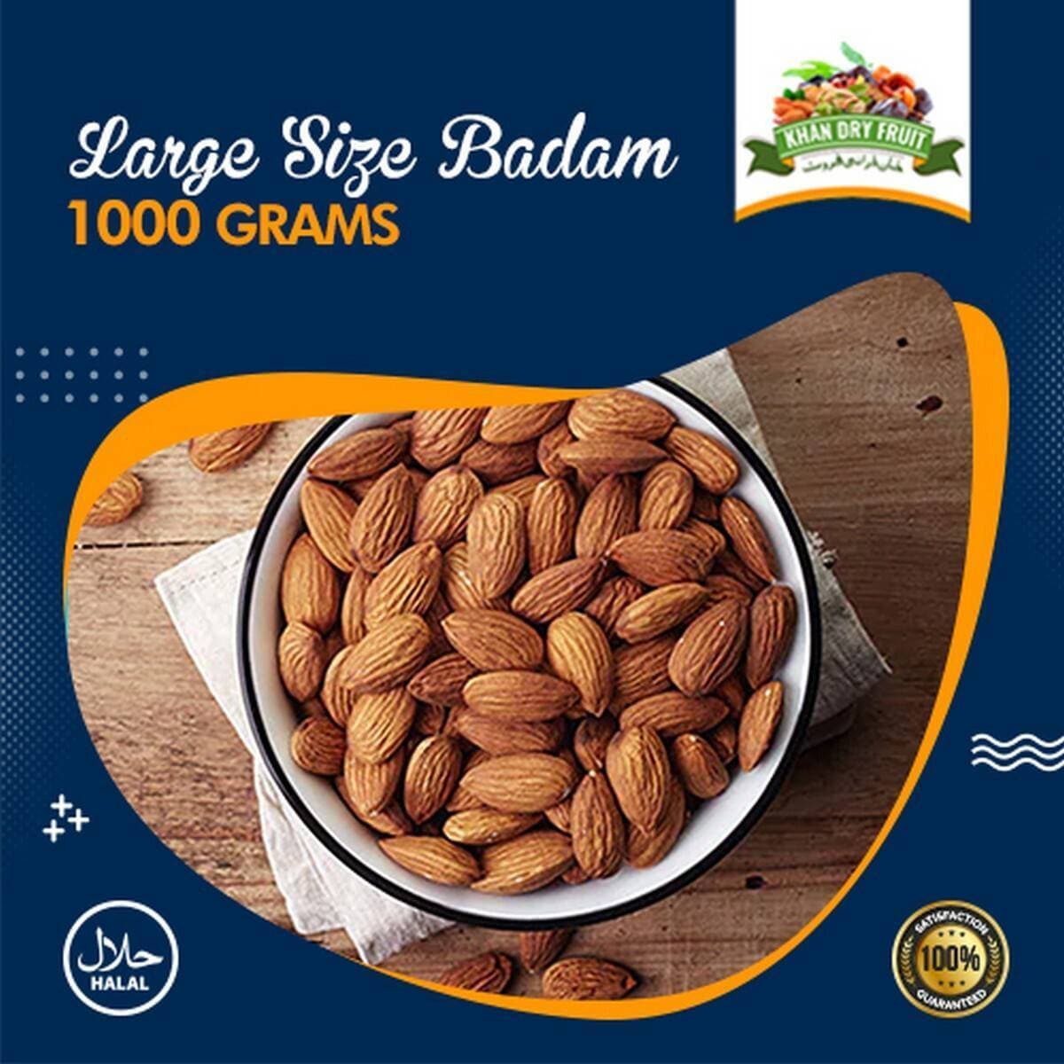 Almonds American Badam Large size [ Badaam Giri - 1000grams Pack ]