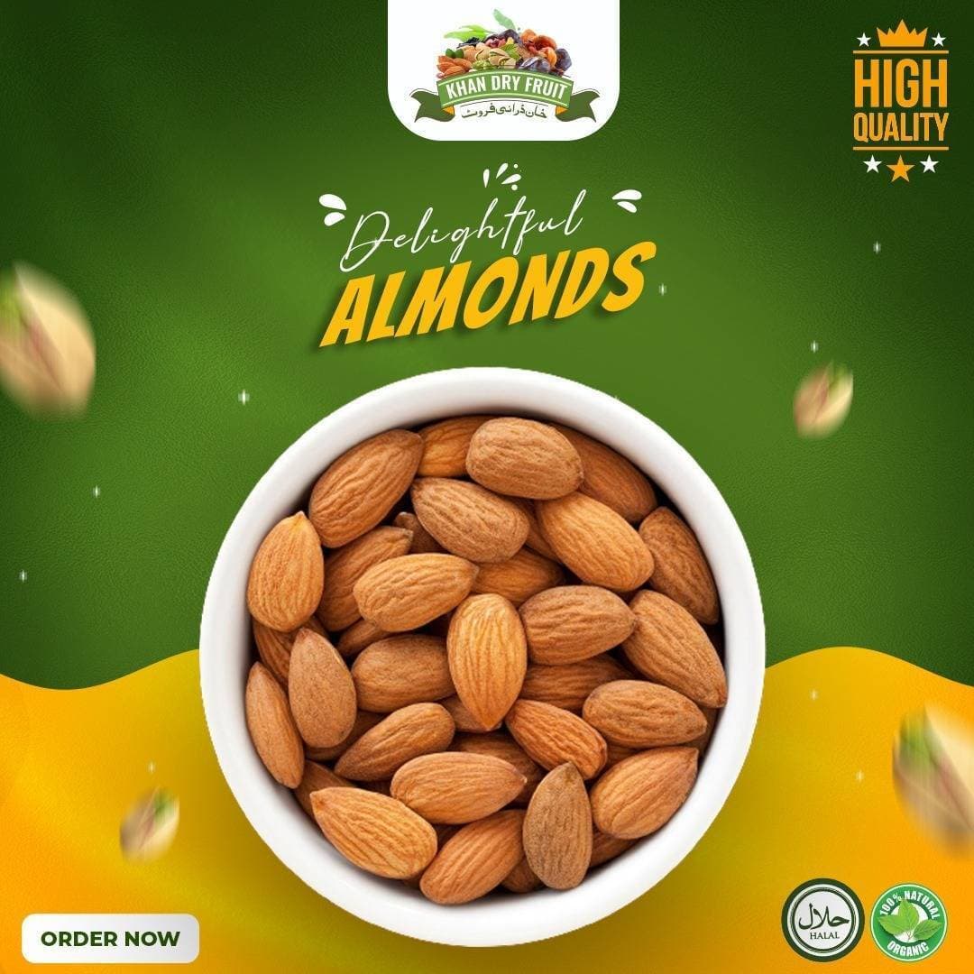 Iranian Badam Almond Badaam Giri Fresh Stock - 1000grams Pack