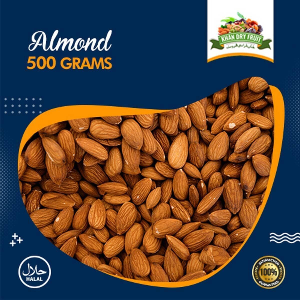 Iranian Almond Badaam Giri Fresh Stock - 500grams Pack