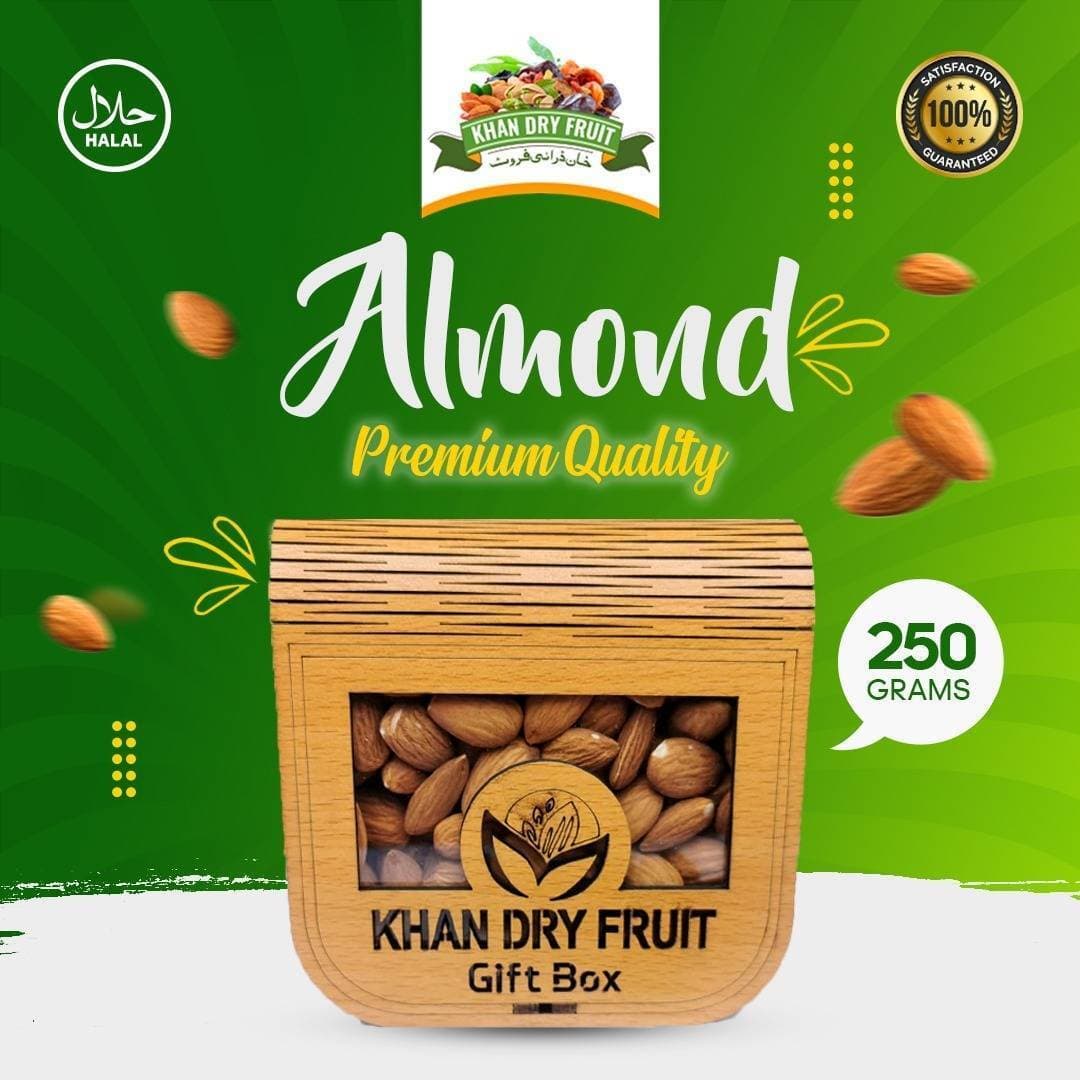 Almond Badam Giri Nuts  [ 250gm Packs ] Gift Box Baskets