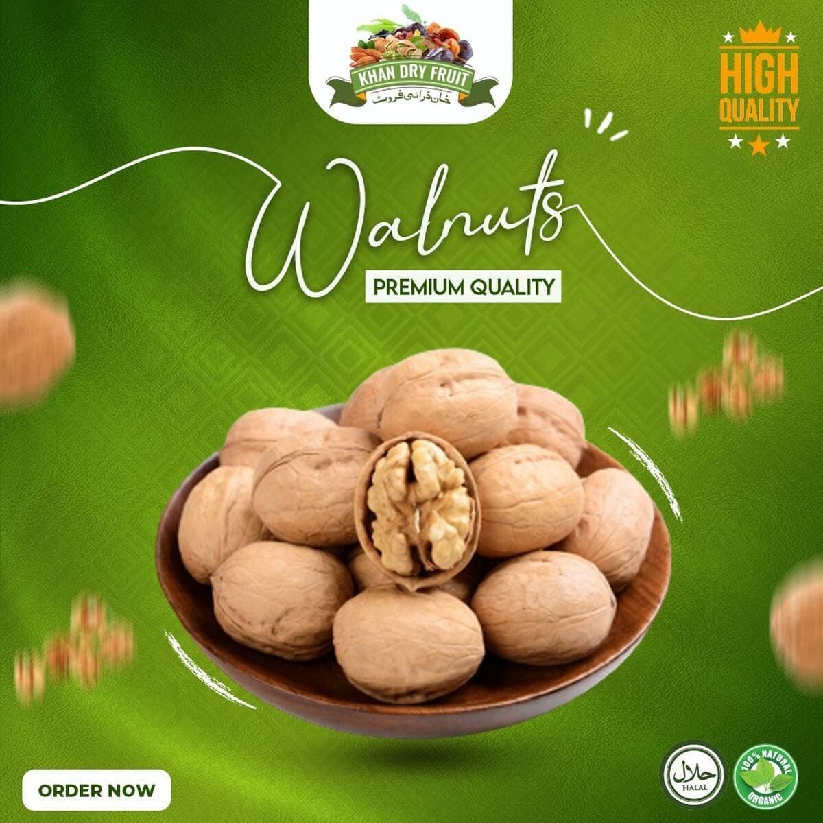 100% Natural Inshell Dried Walnut 1000gm Packs