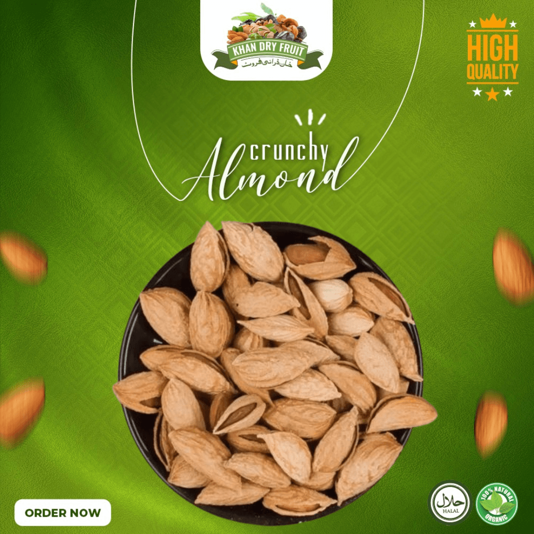 Kaghzi Almond (Kaghzi Badam) - Premium Quality  500gm