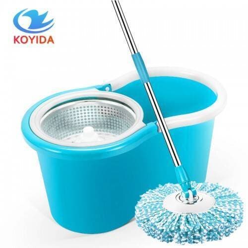Portable Double Drive 360 Spin Cleaning Mop Bucket Set