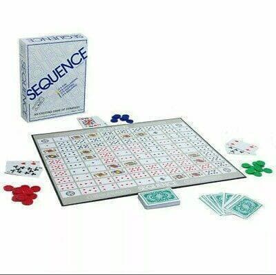 Sequence Board Game With Playing Board
