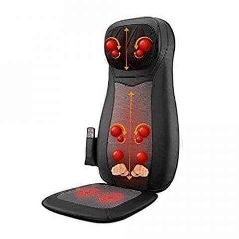 Electric Vibrating Massage Chair Car Seat - Black