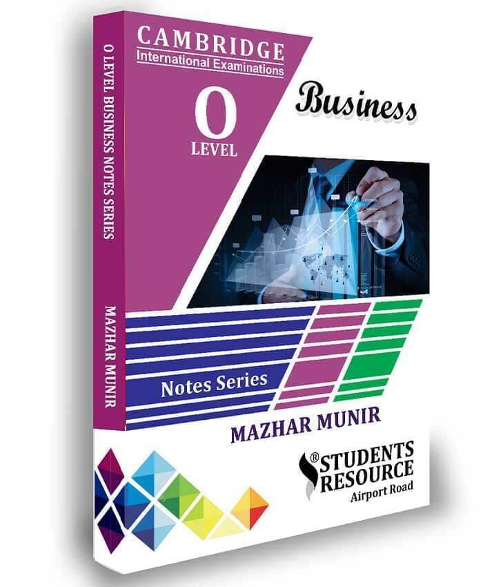 O Level Business Studies Notes 7115 By Mazhar Munir