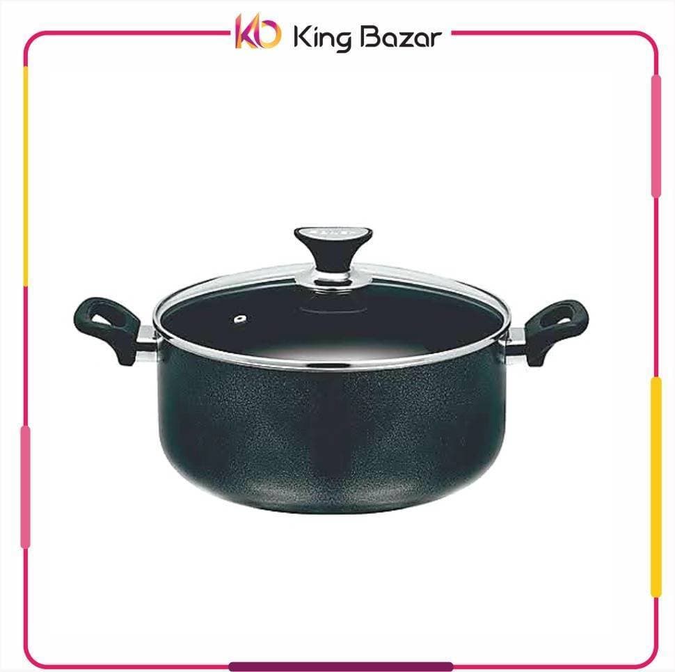 Sonex Classic Casserole Cookware Glass Lid Non Stick Coating - Black