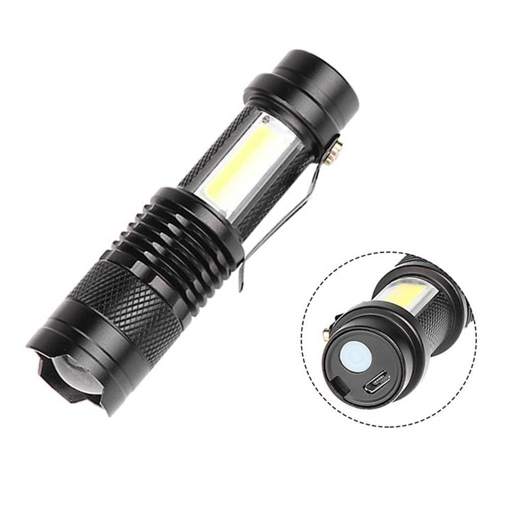 Mini USB Rechargeable Portable Flashlight - 1 Piece