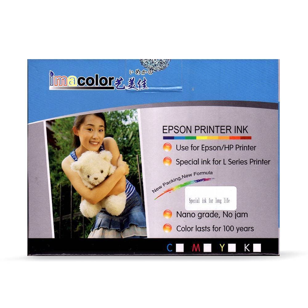 Imacolor Ink 4 Colors For Inkjet Printers - 4 Bottle X 100ml