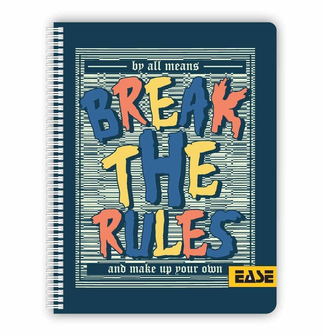 Break The Rules Notebook - Plastic Cover