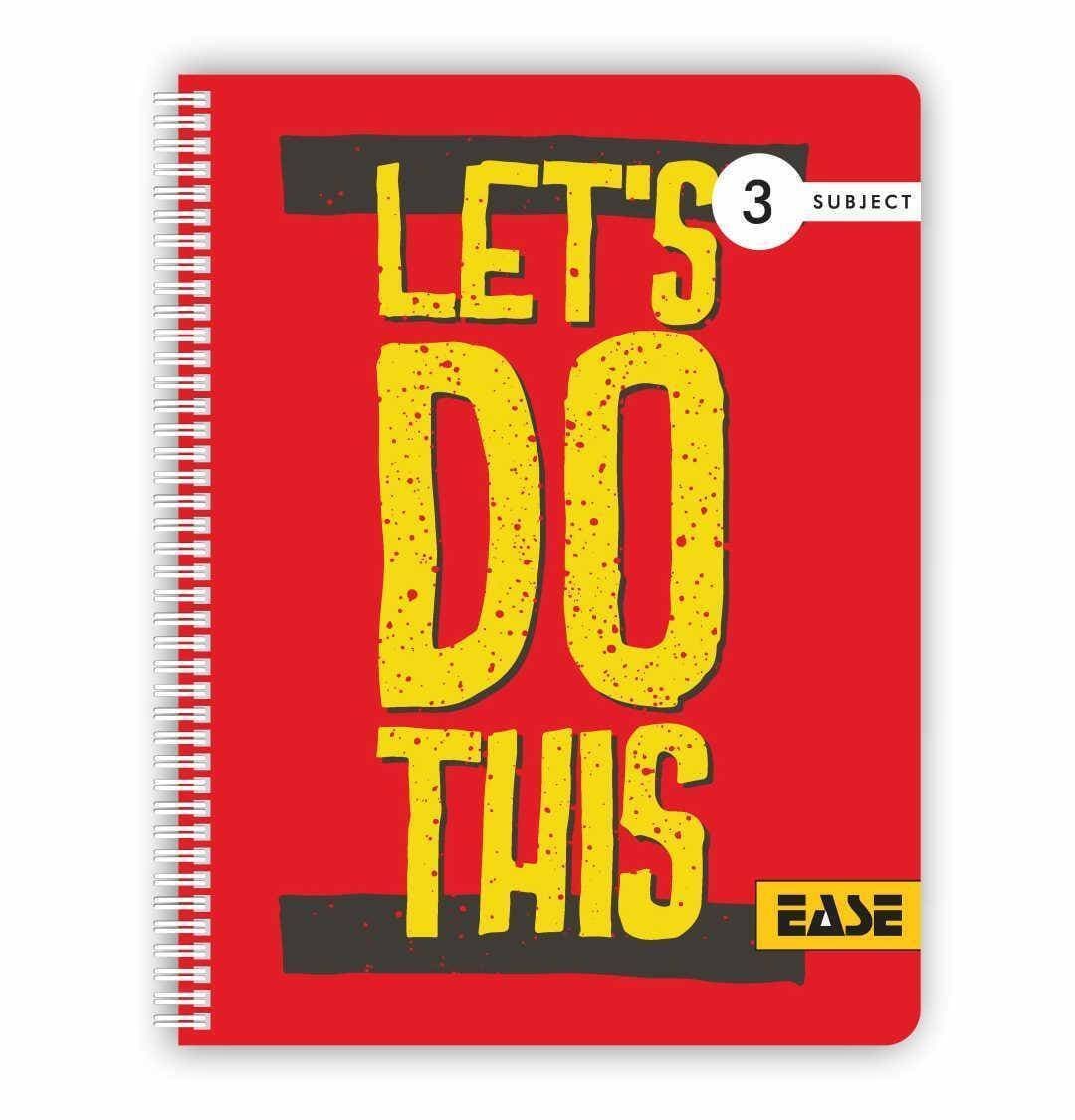 Lets Do This, Notebook, Plastic Cover, 3 Subject