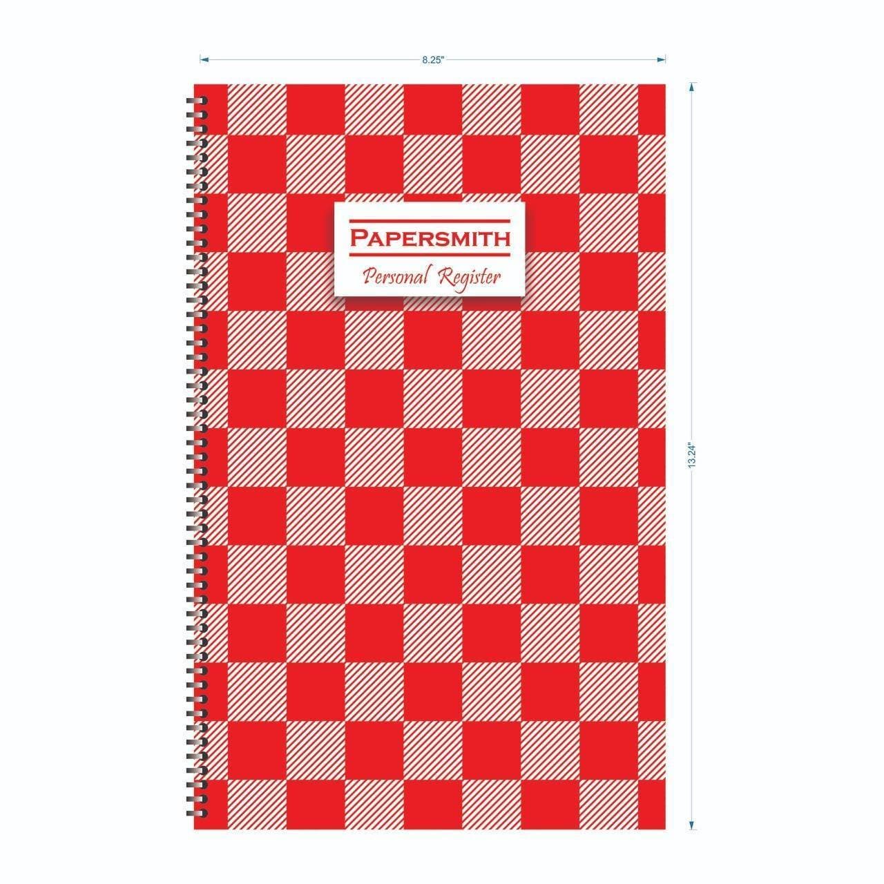 EASE - Register Notebook Narrow Line - Red