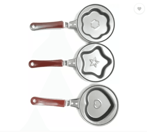 Heart, Flower, & Star Shape Mini Non-Stick Egg Frying Pan