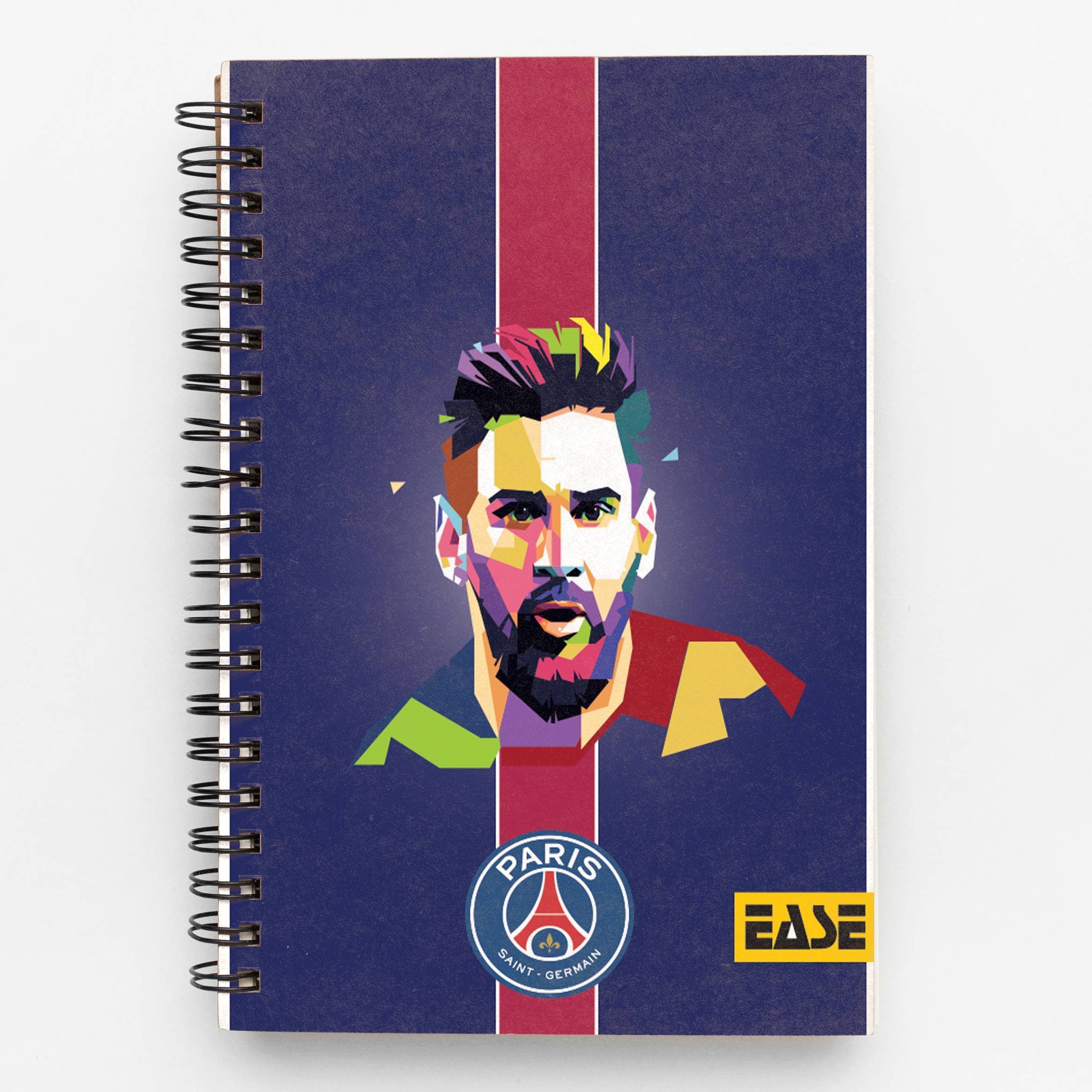 Ease - Messi, Notebook, Premium Plastic Cover, Spiral Binding A4