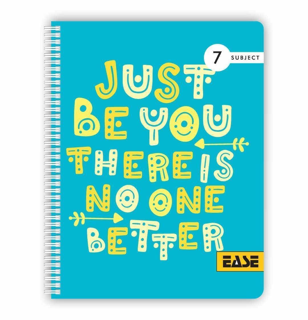 Just Be You, Notebook, Plastic Cover, 7 Subject