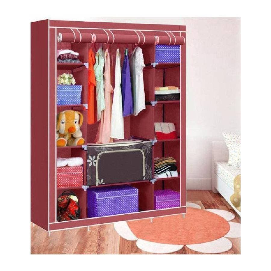Portable Fabric Wardrobe For Section 3 Storage Hcx 68130