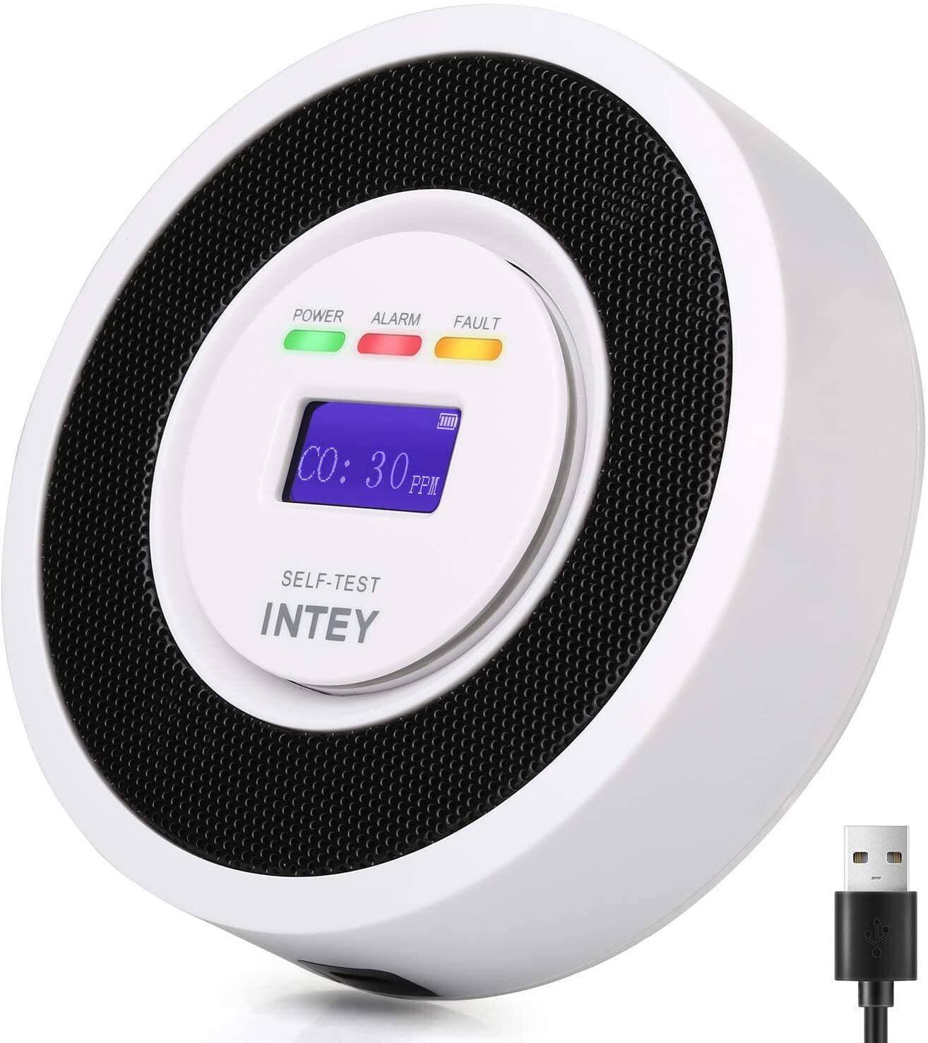 Intey Carbon Monoxide Detector With Digital Display & Co Detector Alarm