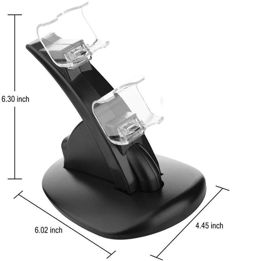 Ps4 Controller Charger Dock Led Dual Usb Charging Stand Cradle