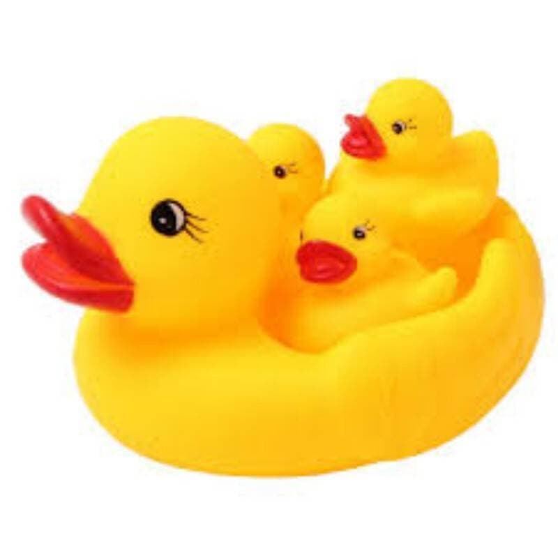 Floating Rubber Duck Family - Bath Toys - Pack Of 4