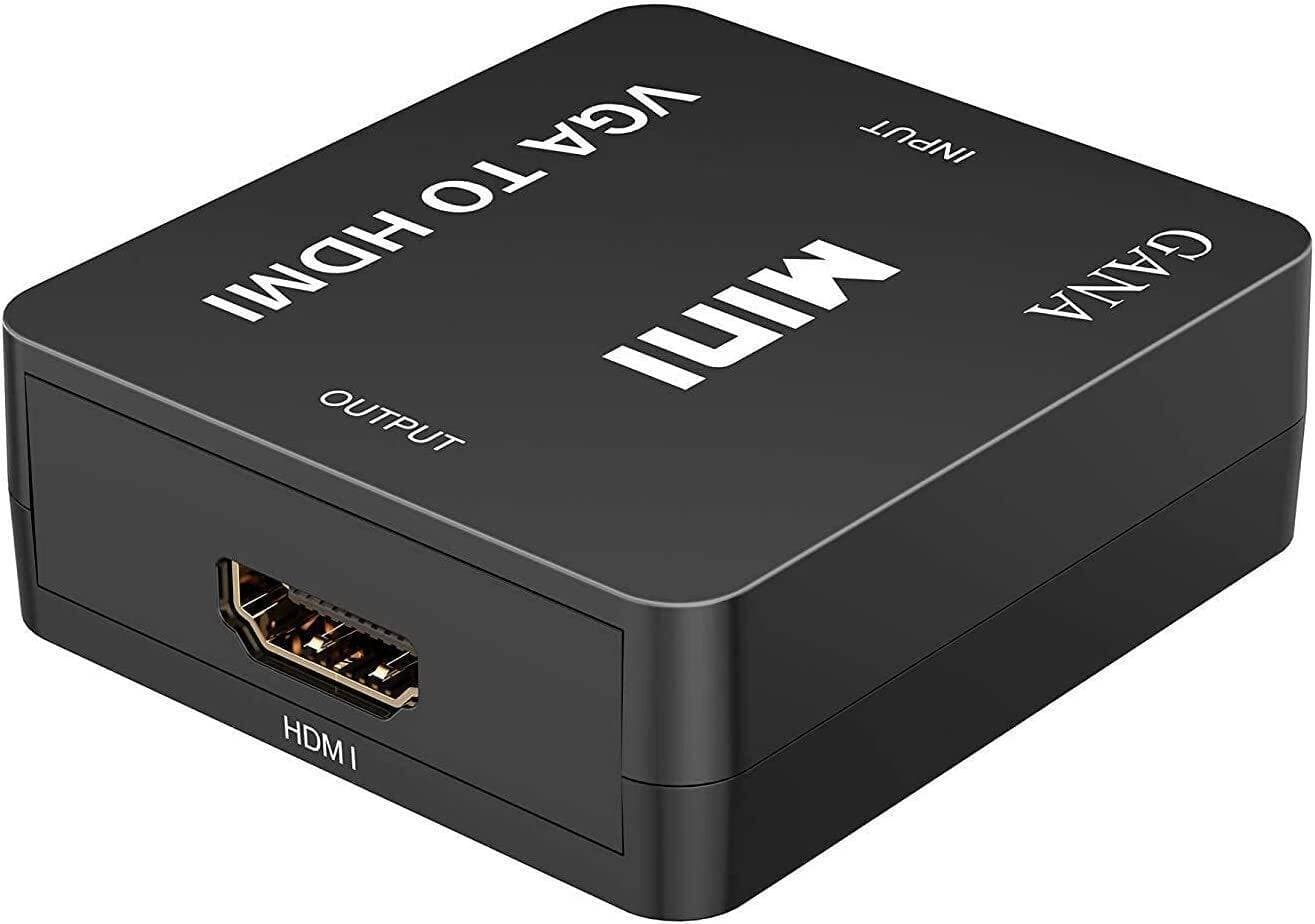Mini Vga To Hdmi Audio Video Converter Adapter Box With USB Cable