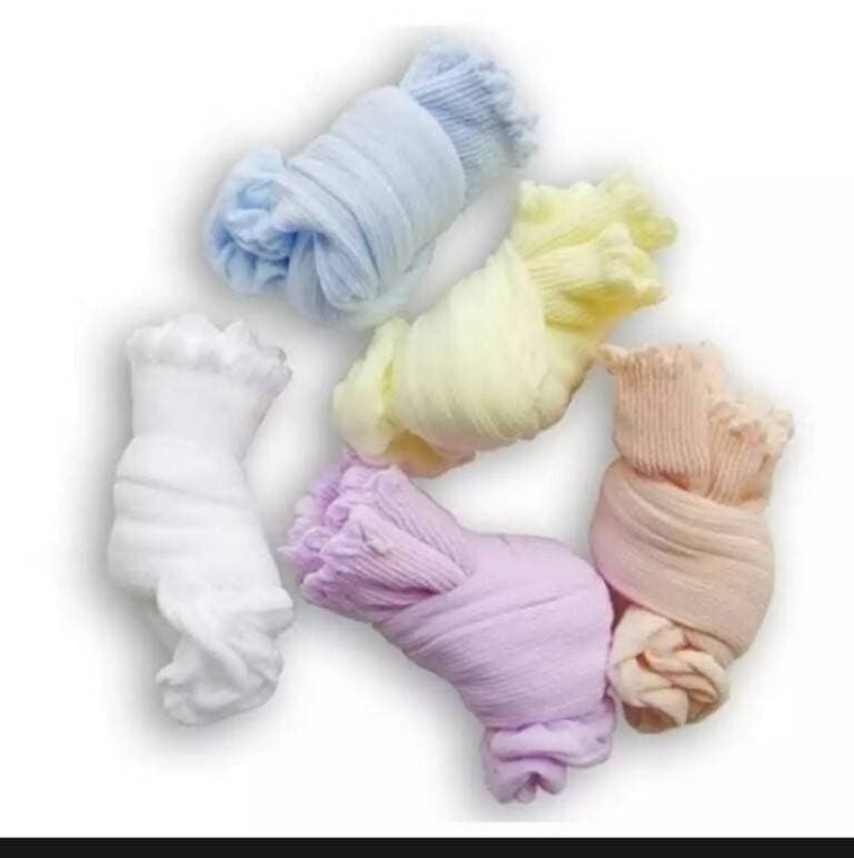Pack Of 5 Infant Newborn Baby Soft Socks Multi Colours