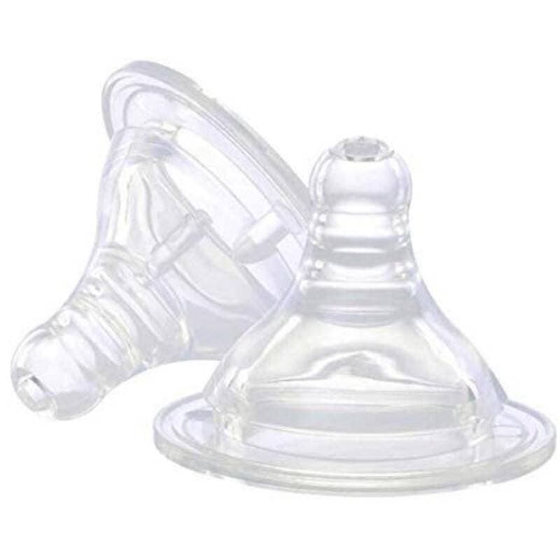 Soft Silicone Nipple Pacifier Of Baby Feeding Bottle Wide Neck - 1-Piece