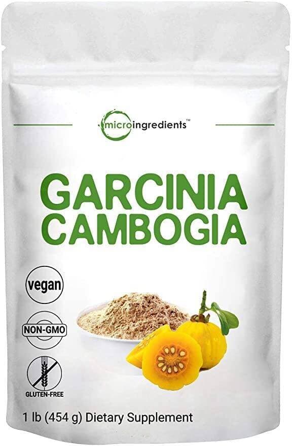 Garcinia Cambogia Powder With 60% Hca, Garcinia 3000Mg Per Serving, 1 Pound (5 Months Supply), No Filler, Non-Gmo, No Gluten & Vegan Friendly