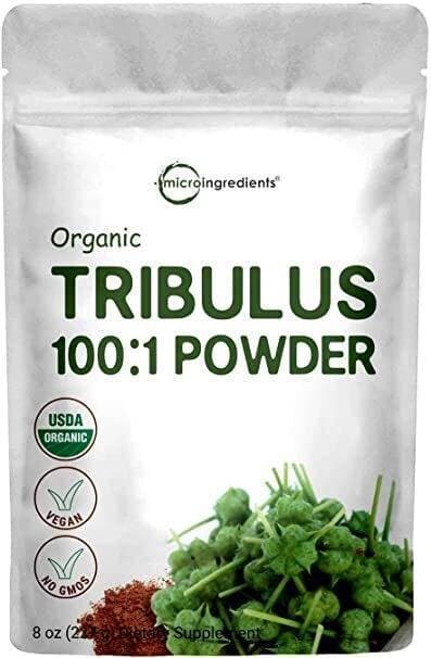 Organic Tribulus Terrestris Extract 100:1 Powder, 8 Ounce (227 Grams), Bitter Taste With 65% Steroidal Saponins, No Fillers, No Additives, Non-Gmo & Gluten Free