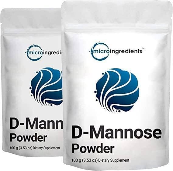 2 Pack D Mannose Powder, 100 Grams (3.5 Ounce), Pure Mannose Supplement, Urinary Tract Cleanse And Bladder Health For Women And Men, No Gmos And Vegan Friendly