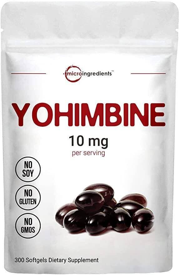 Double Strength Yohimbine Supplements For Men And Women, 10Mg Per Serving, 300 Softgels, With Virgin Sunflower Seed Oil For Better Absorption, Supports Energy Production, African Raw