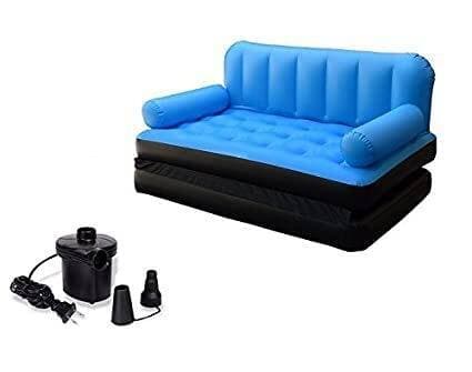 Imported Air sofa Cum Bed 5 in 1- Sky Blue