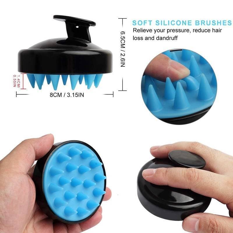 Hair Scalp Massager Brush with Soft Silicone Bristles