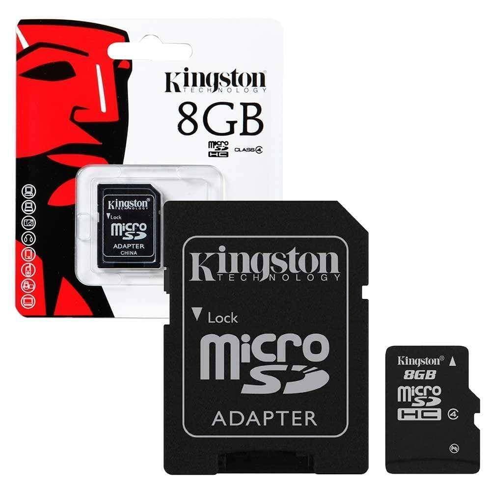 Kingston Microsd Card Class 10 Uhs-I Speeds Cell Phone Memory Card 8Gb