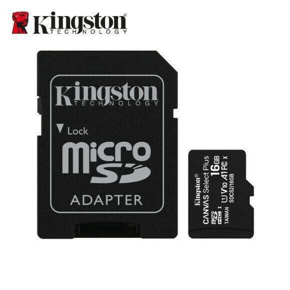 Kingston Microsd Card Class 10 Uhs-I Speeds Cell Phone Memory Card 16Gb