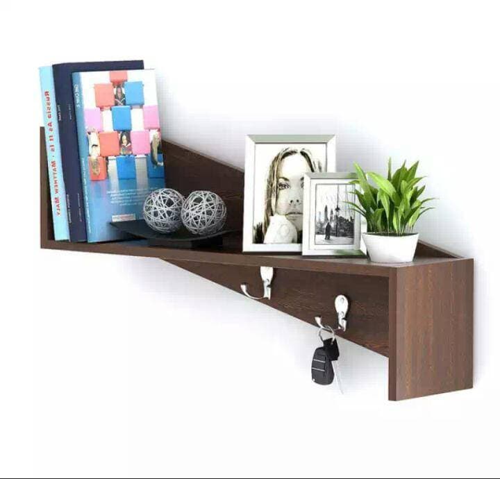 Unique Display Shelf - Brown