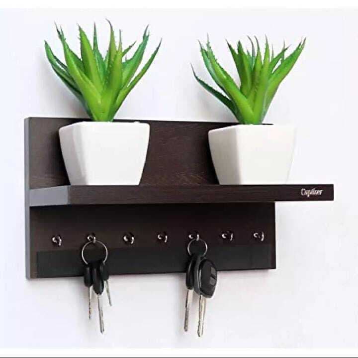 Wall Mounted Key Rack Hanging Stand Key Holder Keychain Rack
