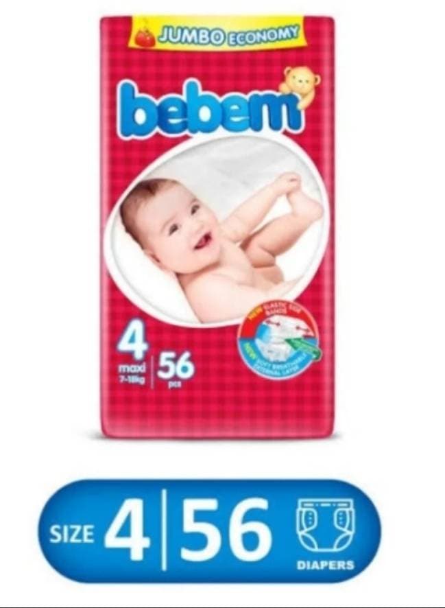 Bebem Baby Diaper - Jumbo Pack - Size 4