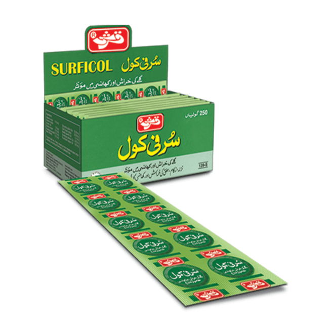 Surficol Tablet Used For Throat Irritation 100% Original